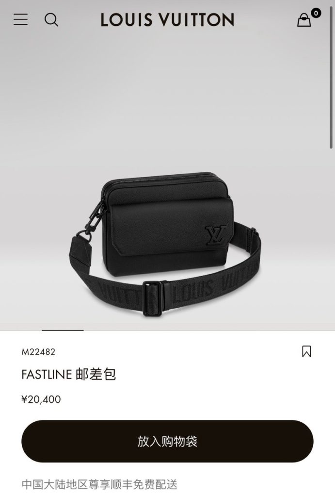 Louis Vuitton Messenger Bag in Black