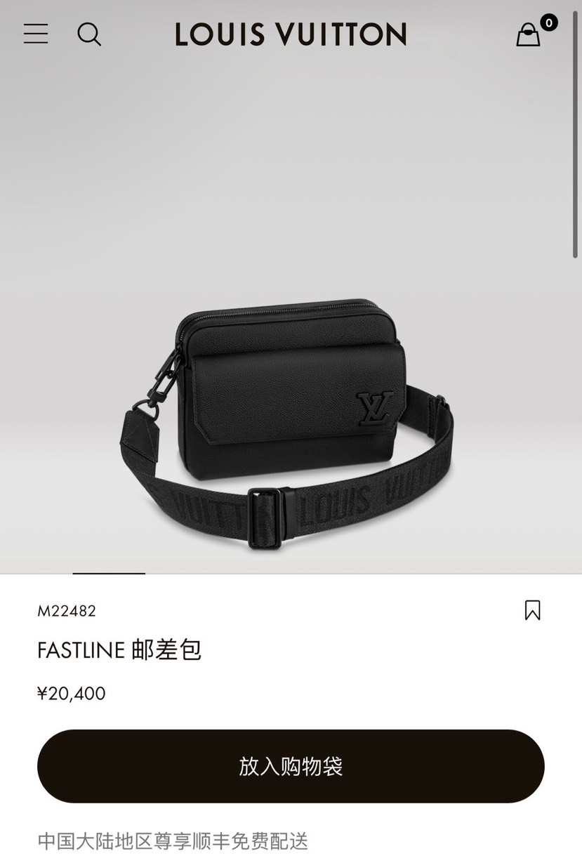 Louis Vuitton Messenger Bag in Black