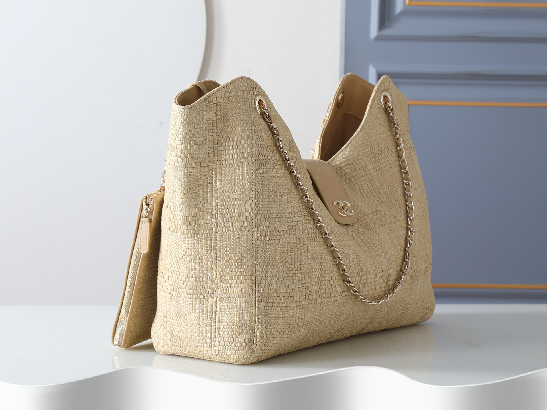 Shoulder Bag 6095 in Beige