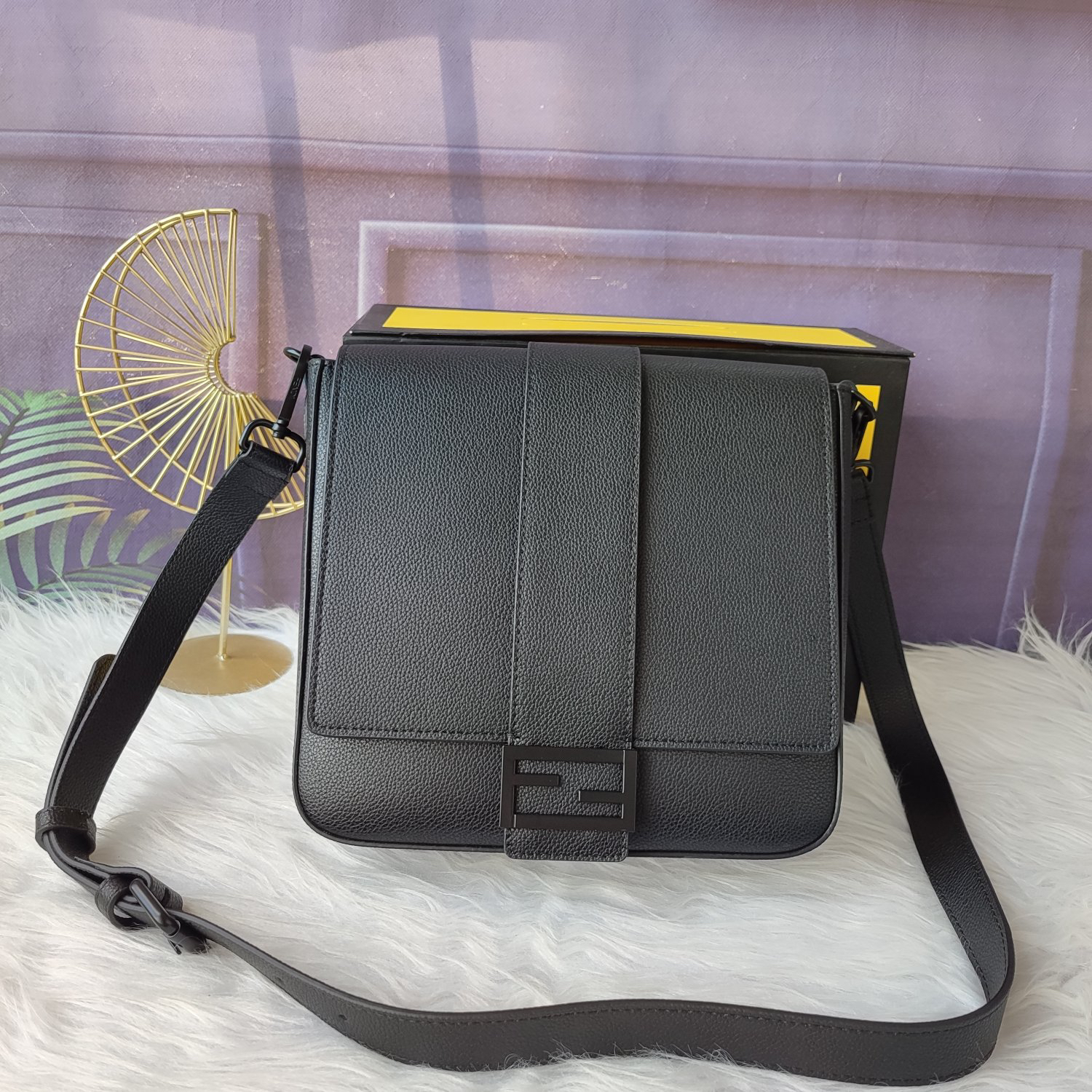 Fendi Shoulder Bag 7VA537 in Black