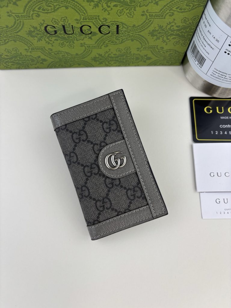 Chanel Card Holder 734943 in Grey