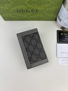 Chanel Card Holder 734943 in Grey