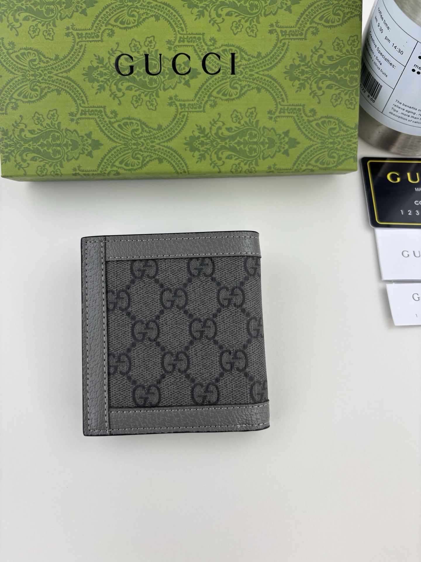 Chanel Card Holder 732016 in Grey