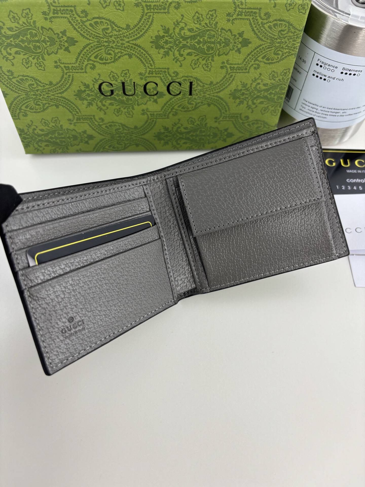 Chanel Card Holder 597609 in Grey