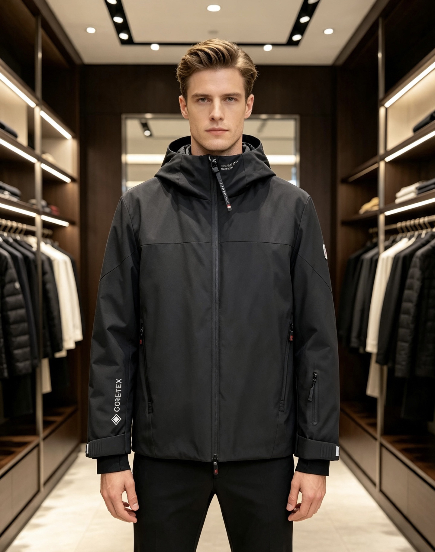 Moncler Down Jacket in Black