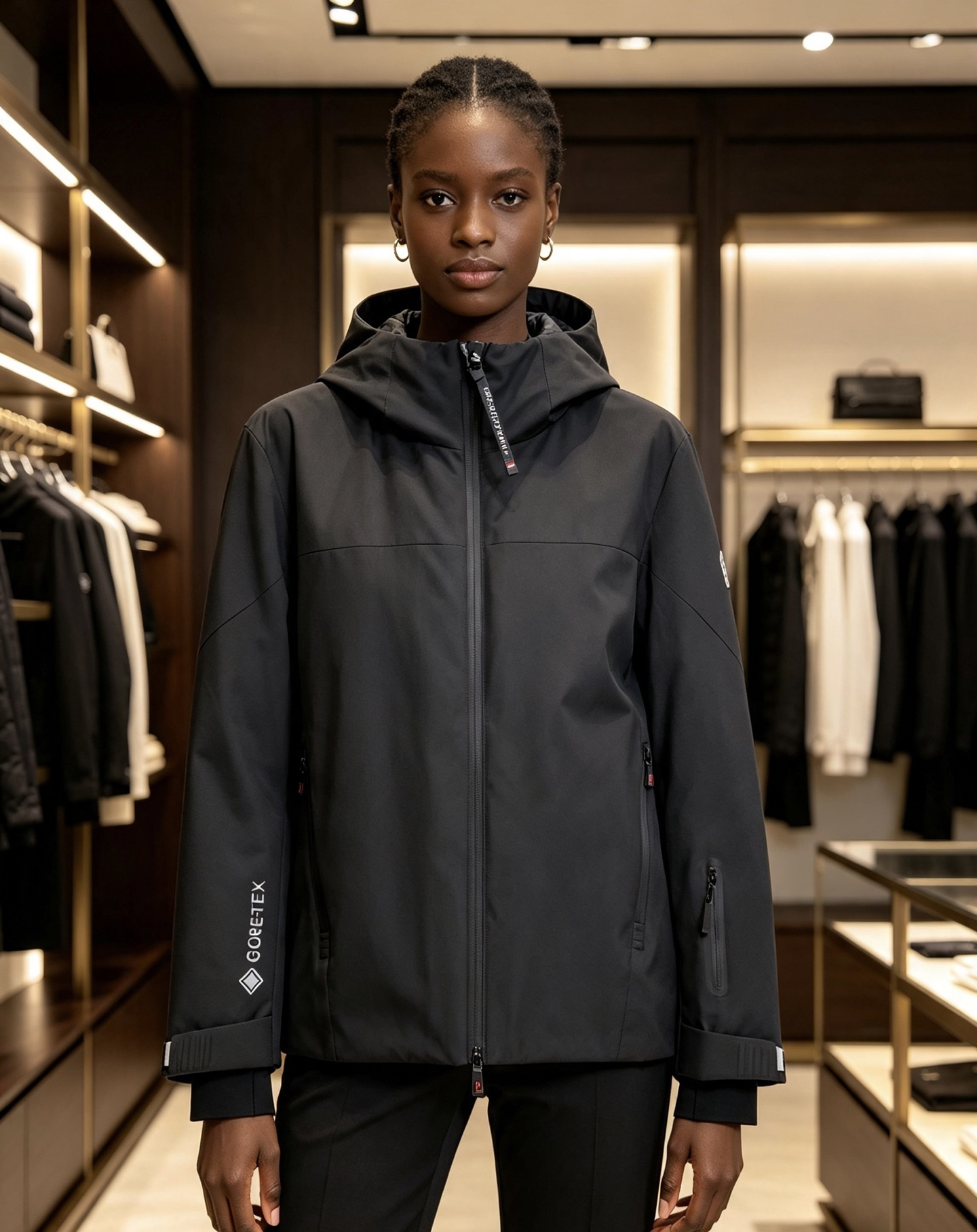 Moncler Down Jacket in Black