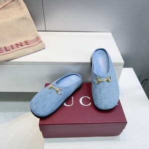 Horsebit Shoes 404142 in Denim