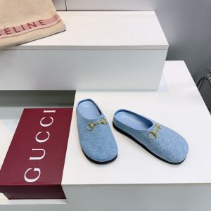 Horsebit Shoes 404142 in Denim
