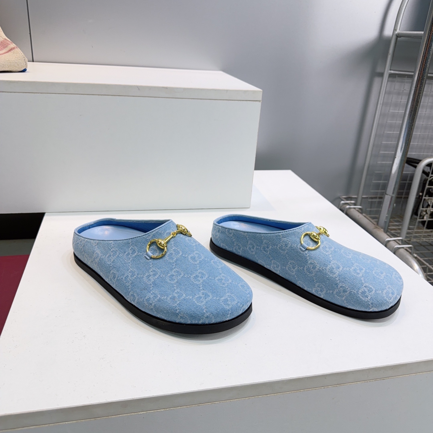 Horsebit Shoes 404142 in Denim