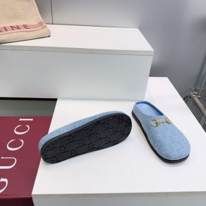 Horsebit Shoes 404142 in Denim