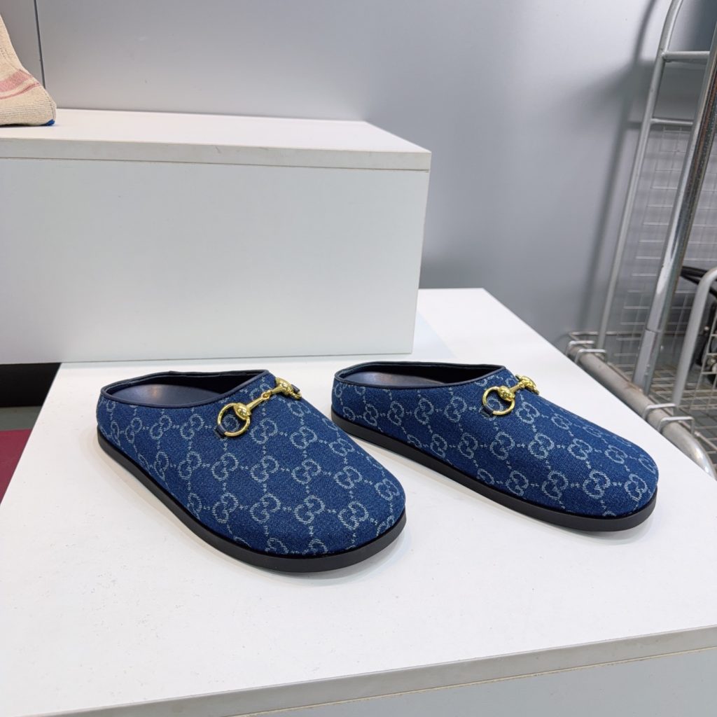 Horsebit Shoes 404142 in Denim