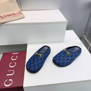 Horsebit Shoes 404142 in Denim