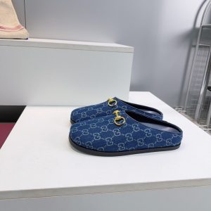 Horsebit Shoes 404142 in Denim