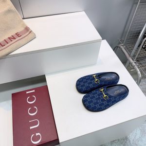 Horsebit Shoes 404142 in Denim