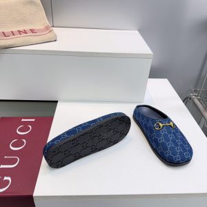 Horsebit Shoes 404142 in Denim