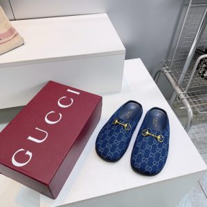 Horsebit Shoes 404142 in Denim