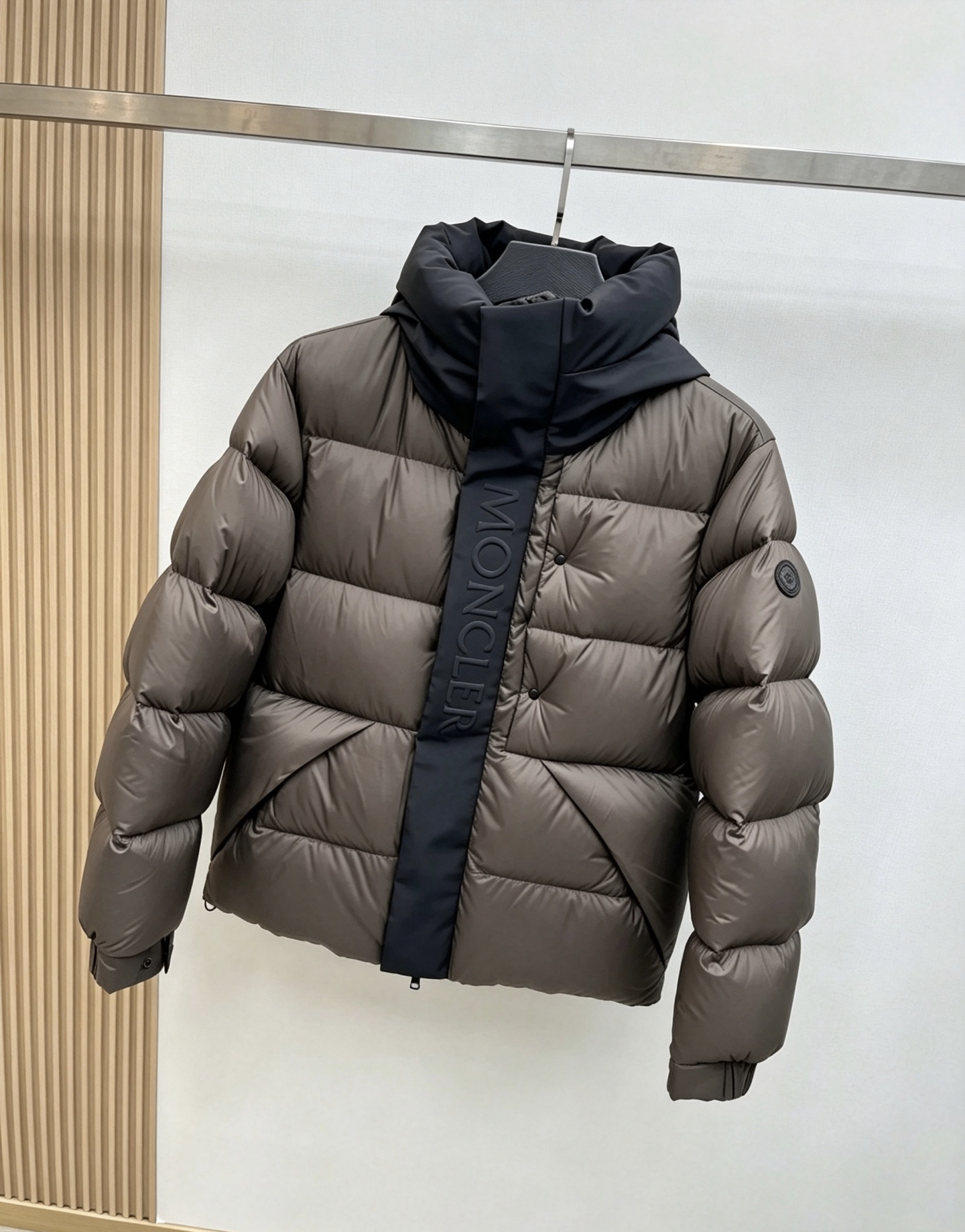 Down Jacket in Brown