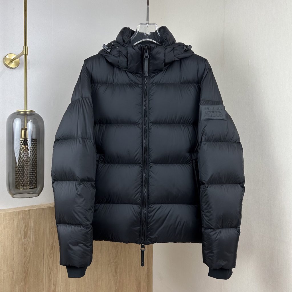 Burberry Down Jacket in Black