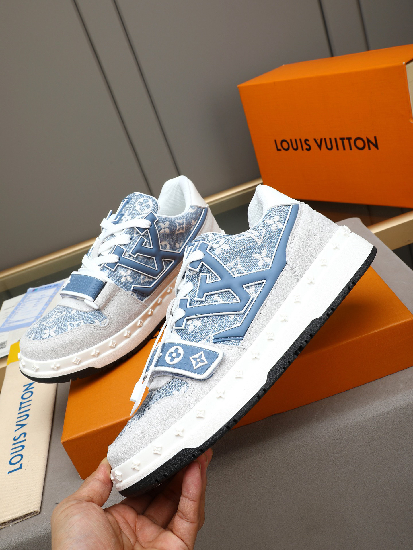 Louis Vuitton Shoes in Denim