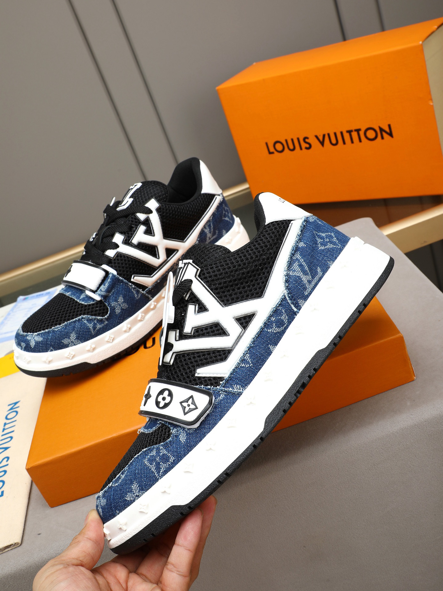 Louis Vuitton Shoes in Denim