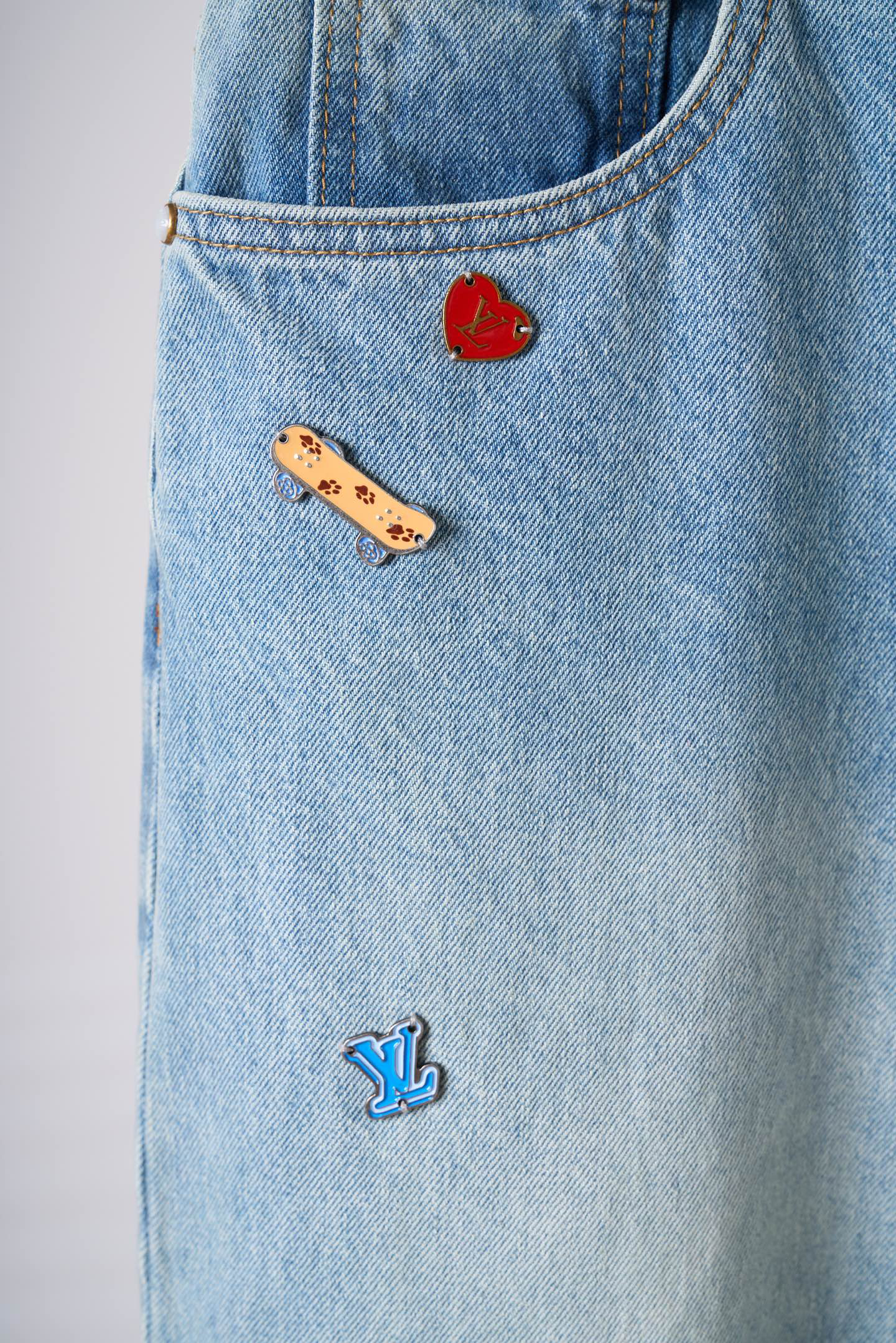Louis Vuitton Pants in Denim