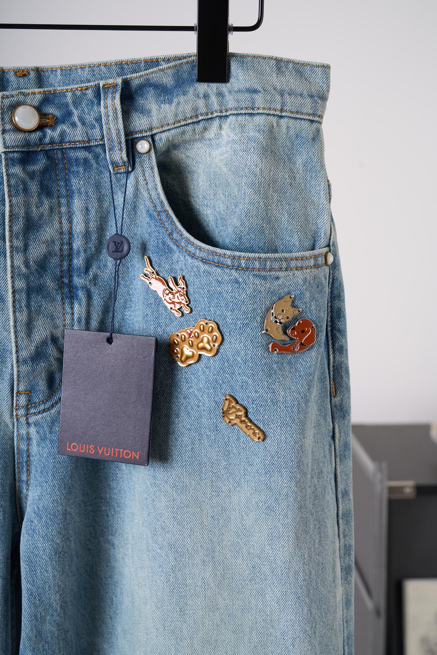 Louis Vuitton Pants in Denim
