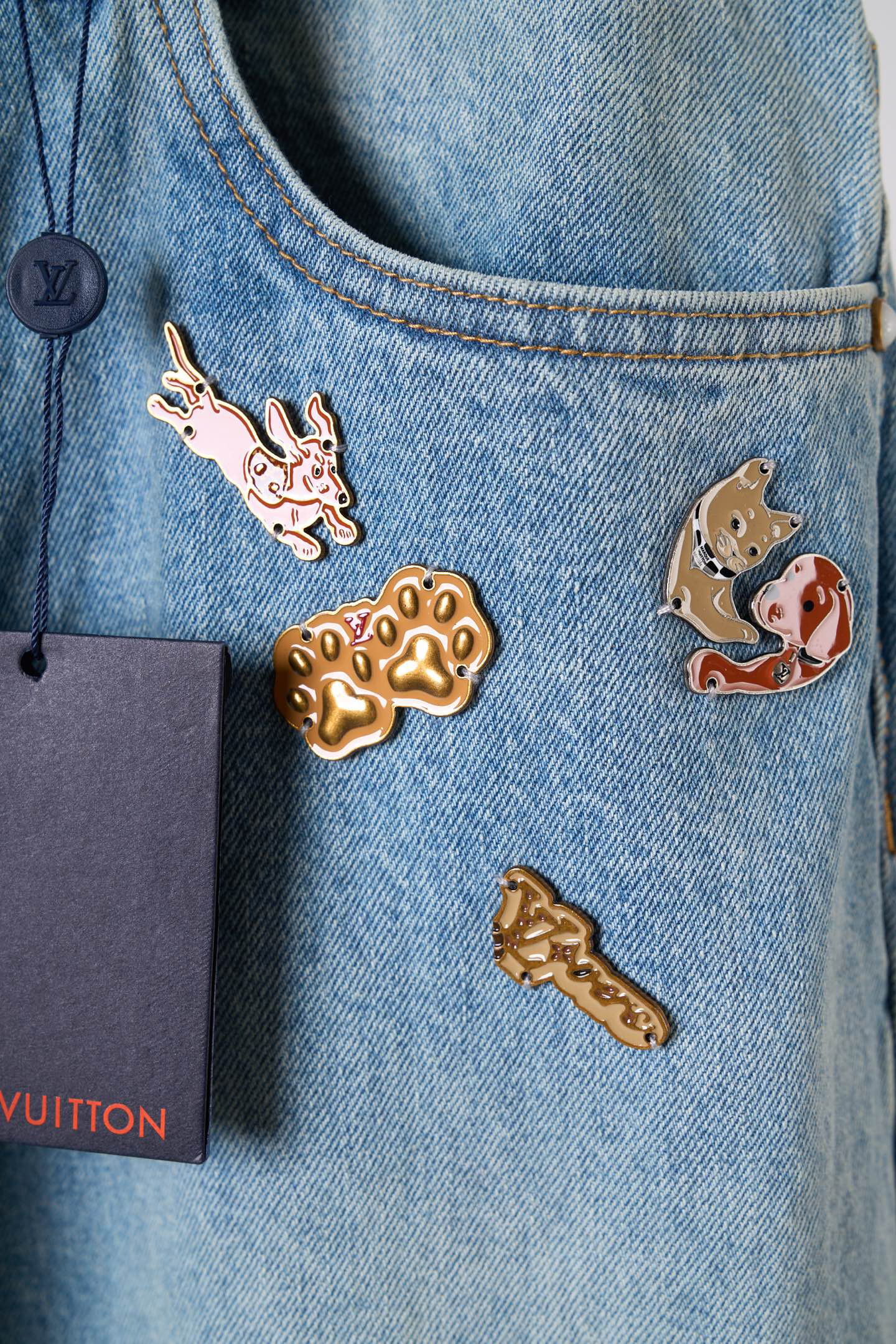 Louis Vuitton Pants in Denim