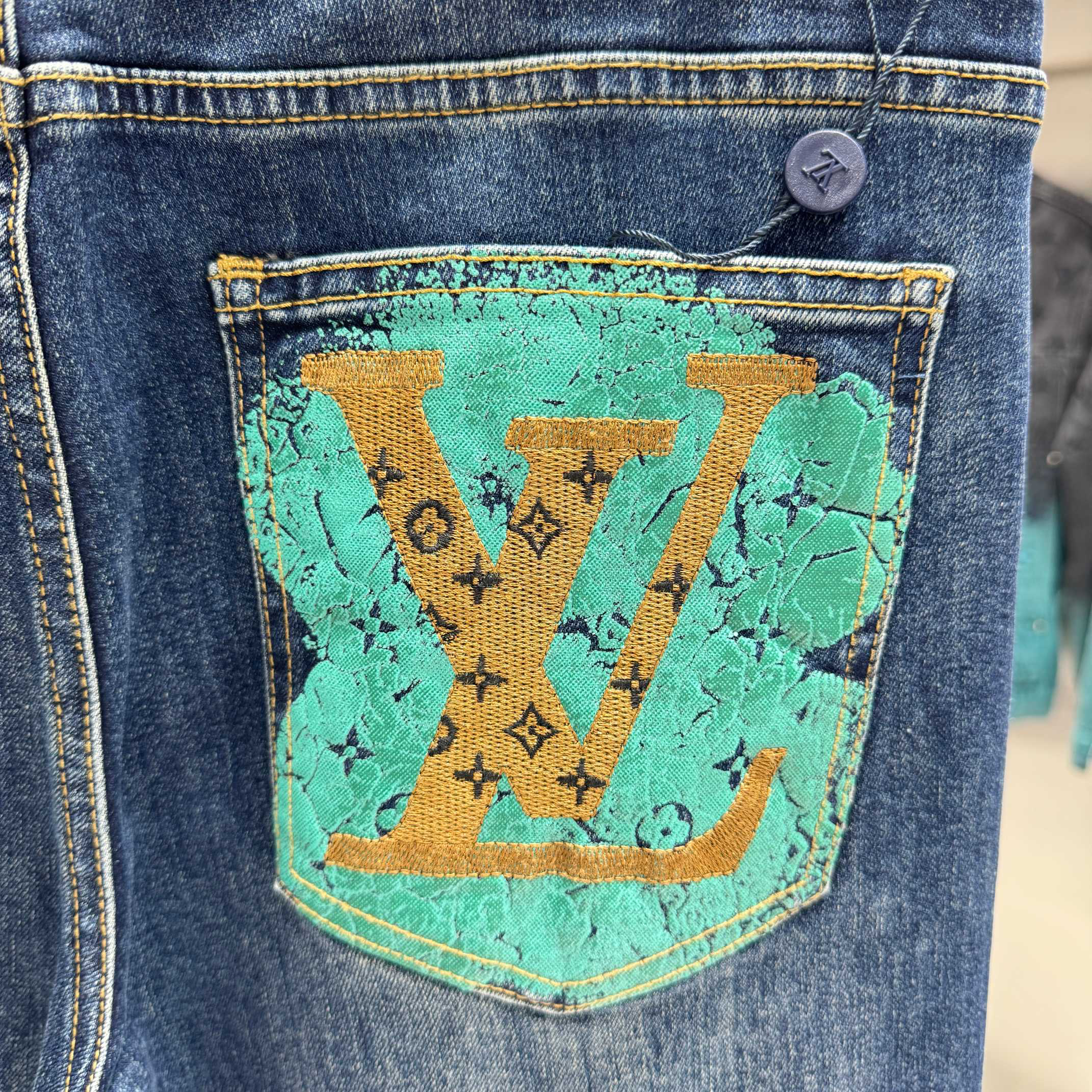 Louis Vuitton Pants in Denim