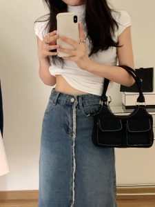 null Shoulder Bag in Denim