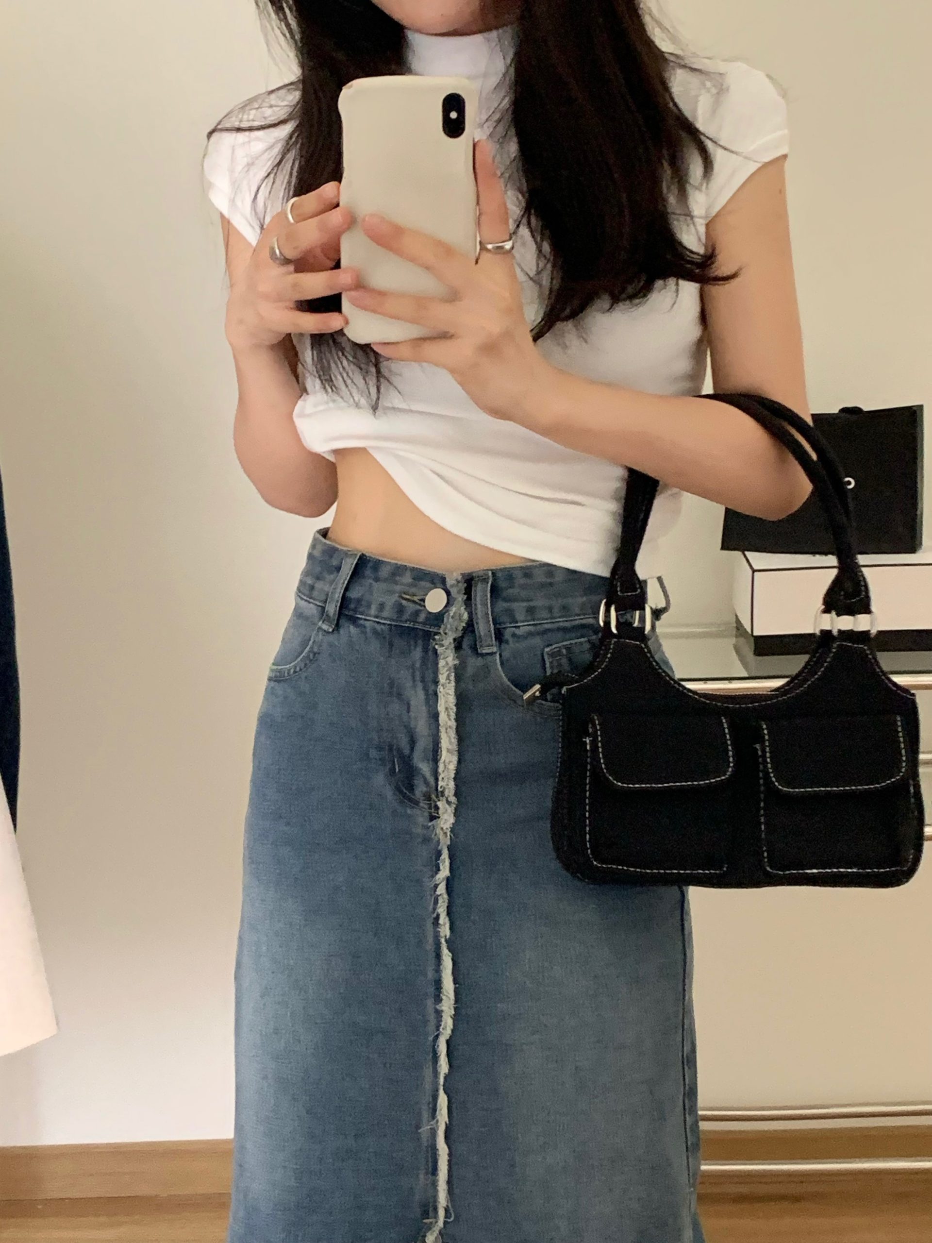 null Shoulder Bag in Denim