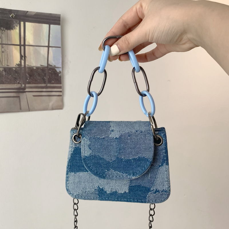 null Handbag in Denim