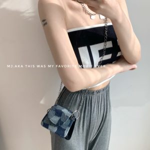 null Handbag in Denim
