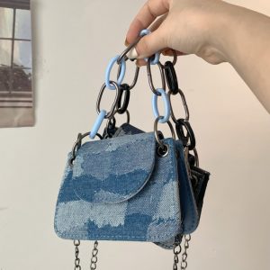 null Handbag in Denim