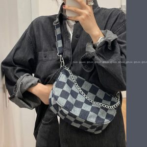 null Handbag in Denim