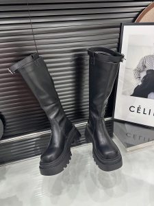 null Boots in Denim